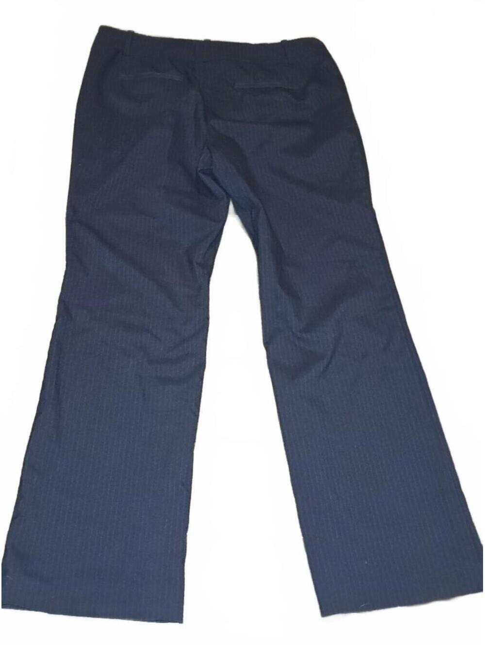 Ann Taylor Signature Petite 8P Navy Pinstripe